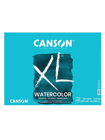 Canson - XL Watercolor Pads - 18 in. x 24 in., Pad of 30