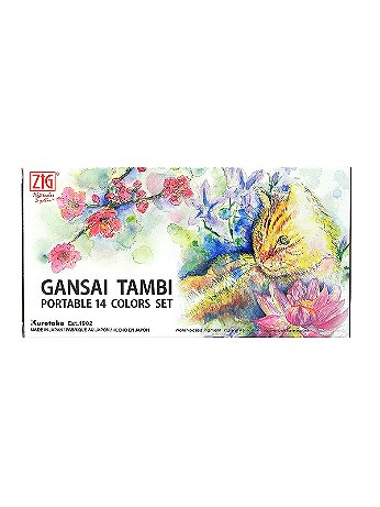 Kuretake - Gansai Tambi Portable 14 Colors Set - Each
