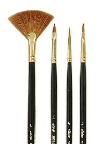 Silver Brush - Renaissance Long Handled Brush Set - Set of 4
